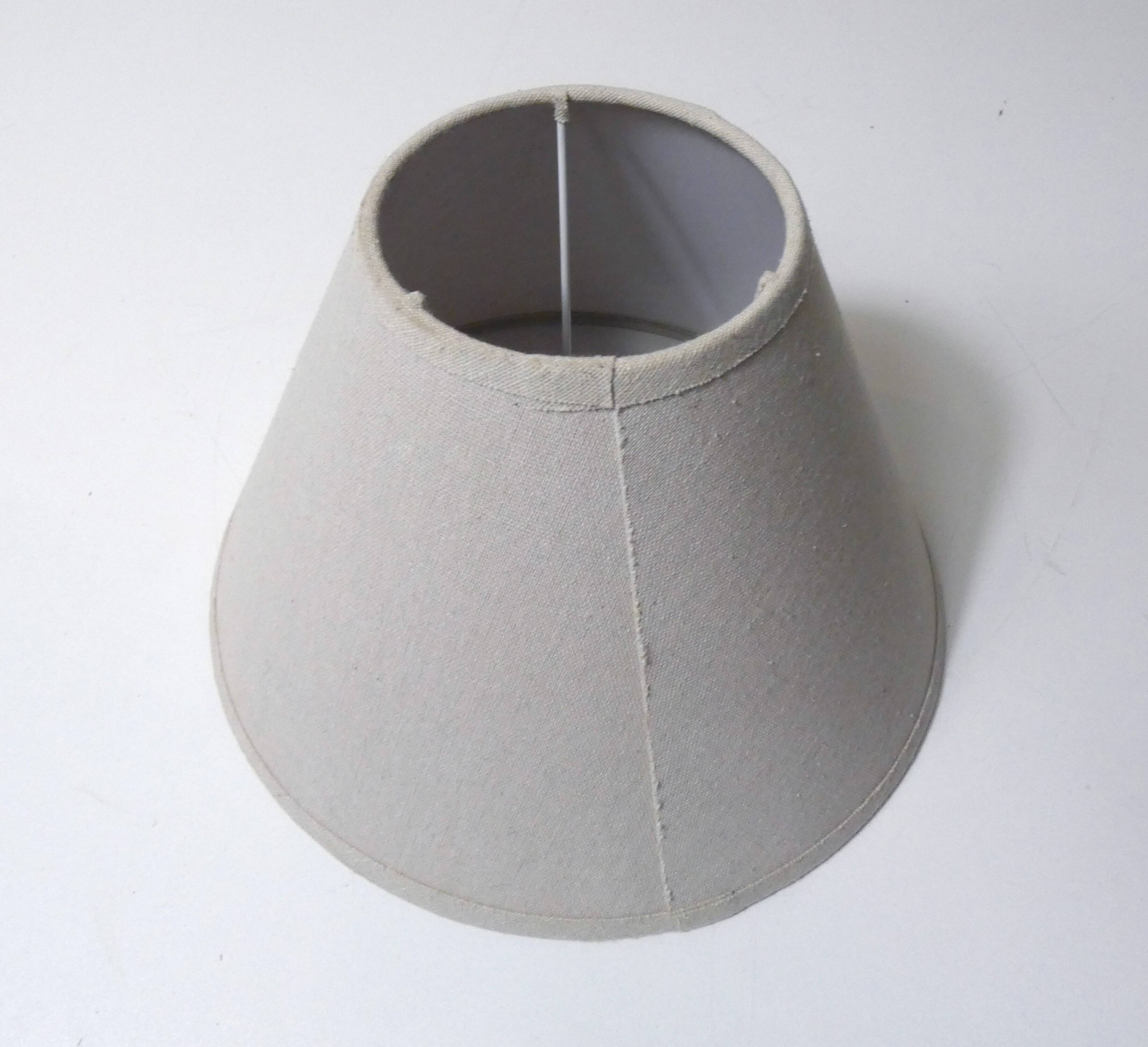 linen-colored fabric lampshade, 25cm