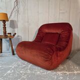 Velvet armchair