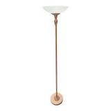 Vintage halogen floor lamp in gold metal