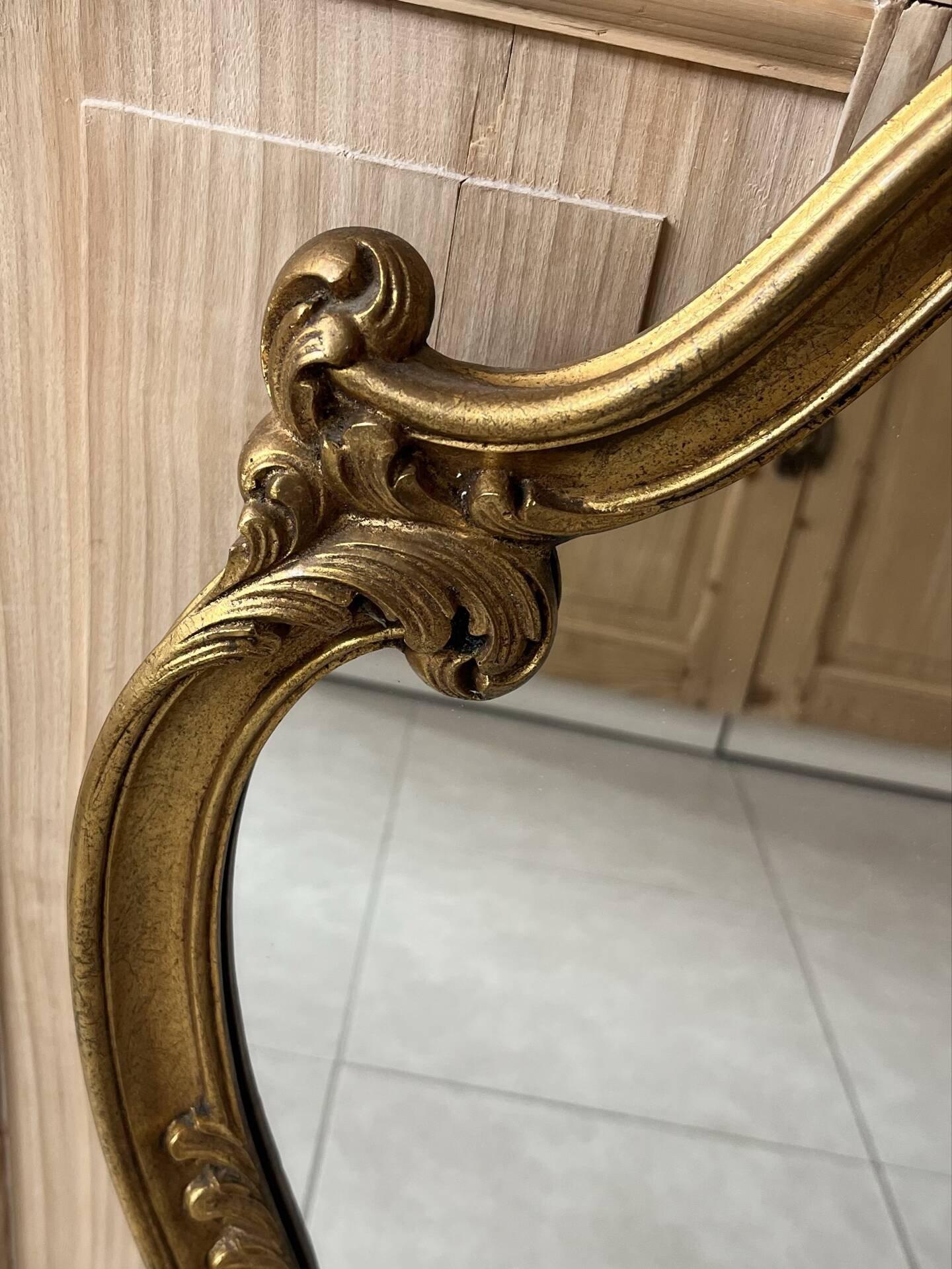 Shell mirror in Louis XV style H89cm