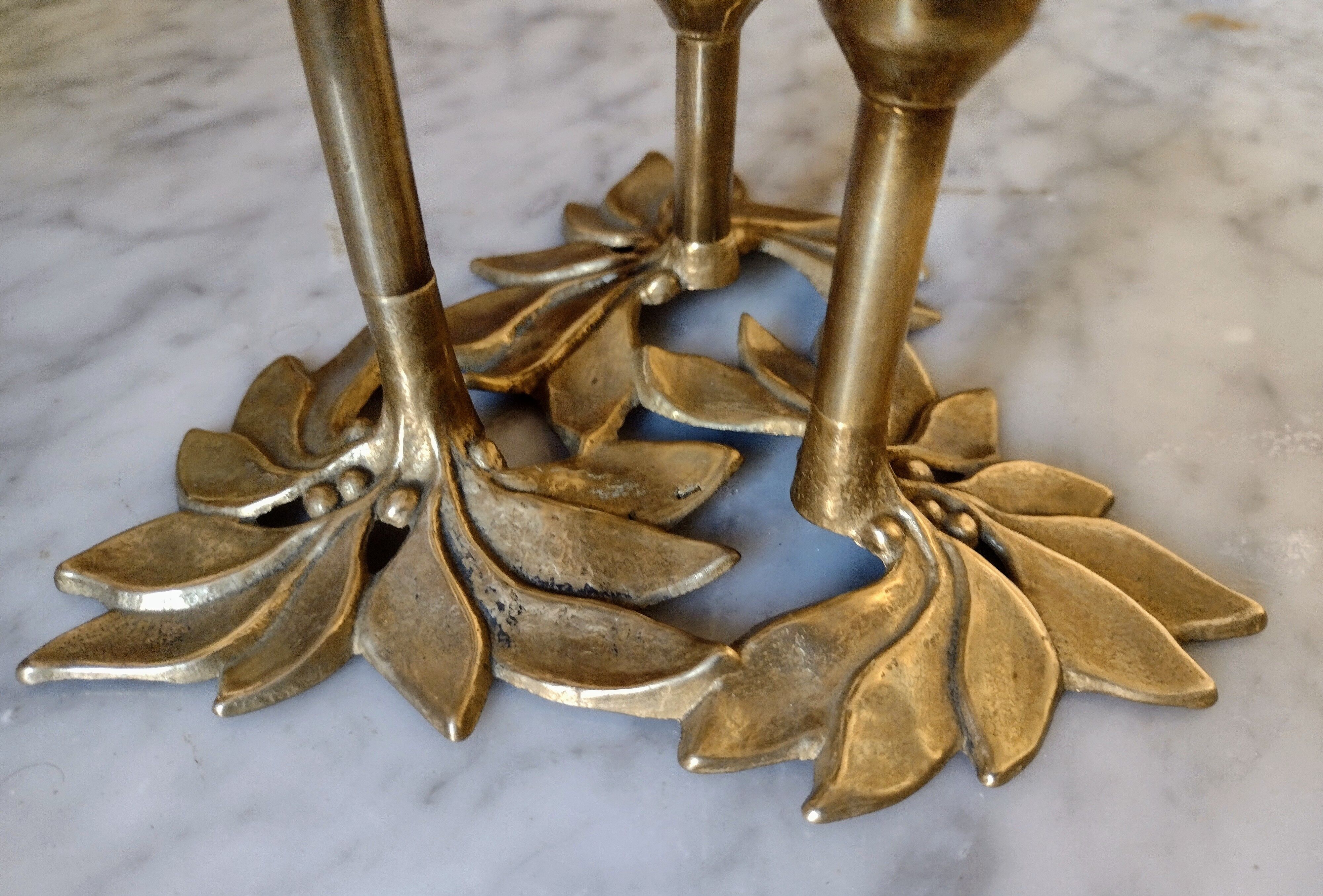 Brass candleholder