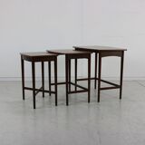 Sixties danish design rosewood nesting tables