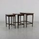 Sixties danish design rosewood nesting tables