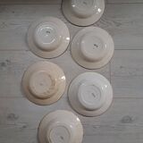 HBCM iron earth soup plates Guadeloupe decor