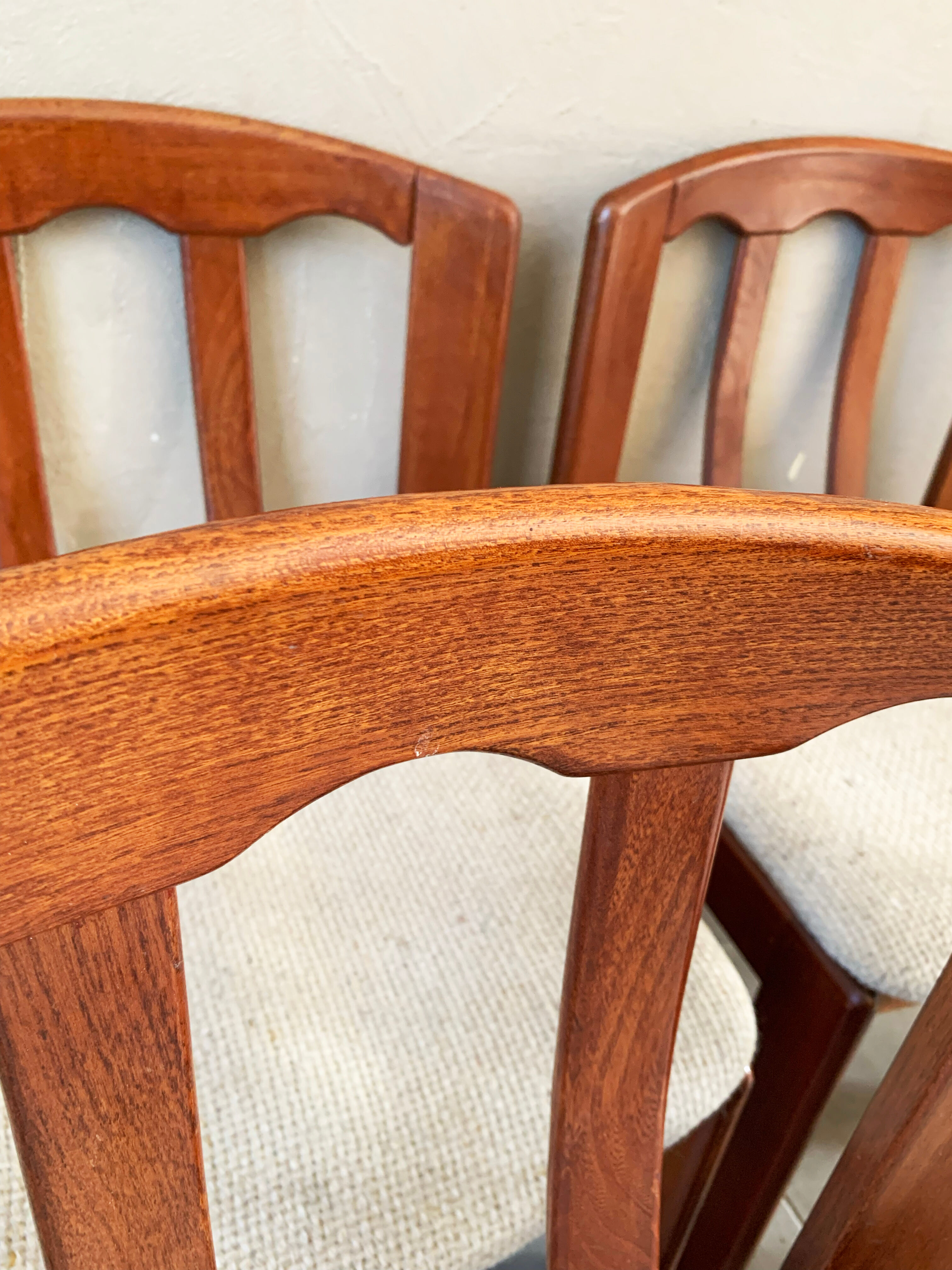 Set of 4 Danish chairs, 60s teak