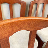 Set of 4 Danish chairs, 60s teak