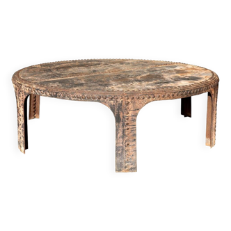 Monumental Round Cast Iron Table