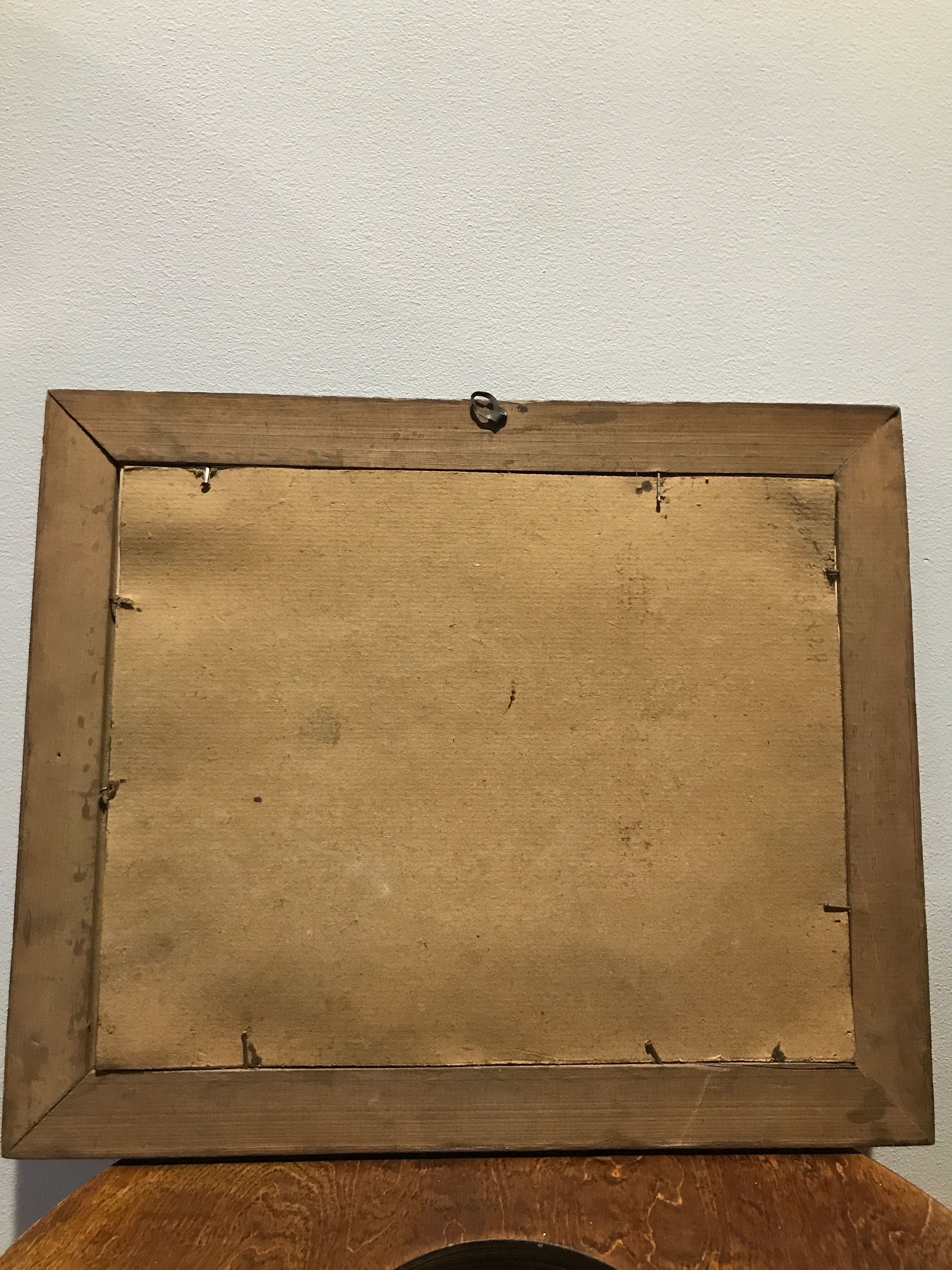 Wooden frame and glass