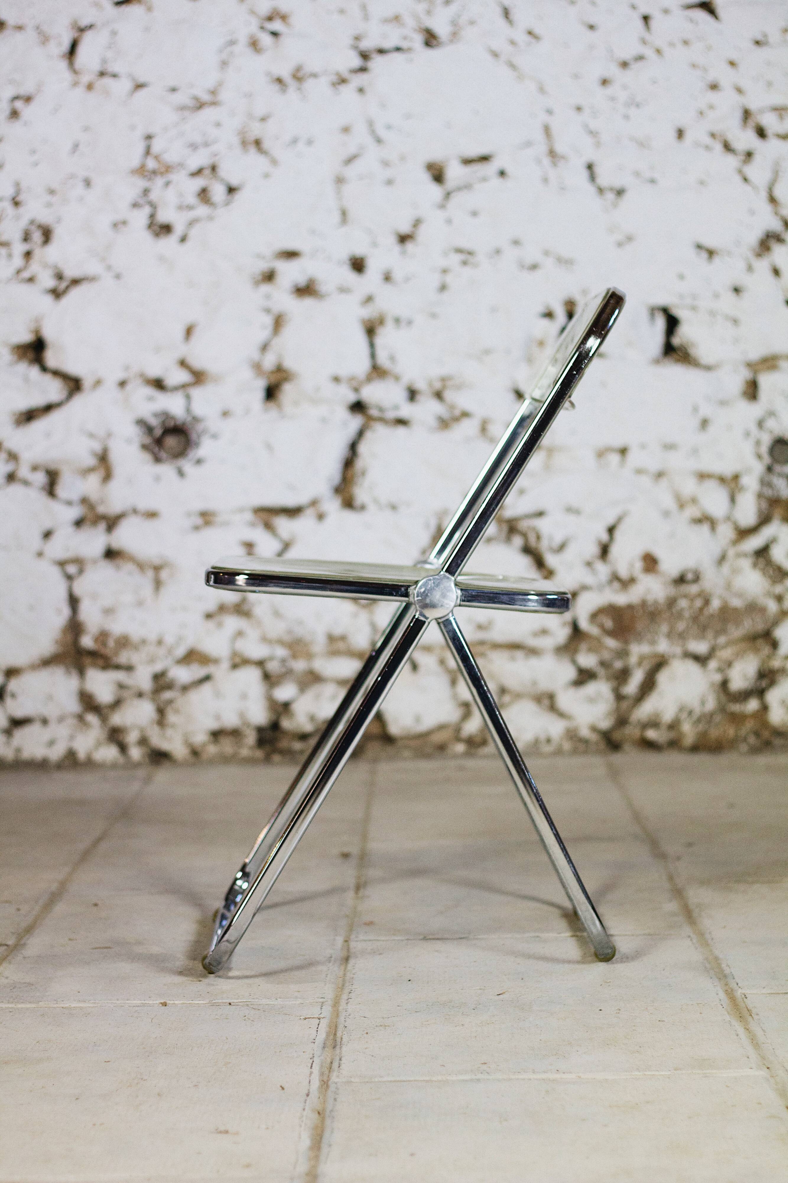 Folded chair by Giancarlo Piretti for Anonima Castelli, 1970