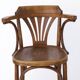 1 Vintage Wooden Irish Pub High Stools with Bentwood Technique 1960s-1970s