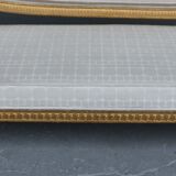 Louis XVI-style gilded wooden bass bench