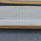 Louis XVI-style gilded wooden bass bench