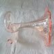 Pretty trumpet vase, in blown pink glass