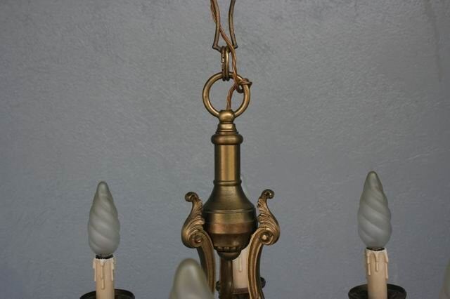 Chandelier bronze 8 branches