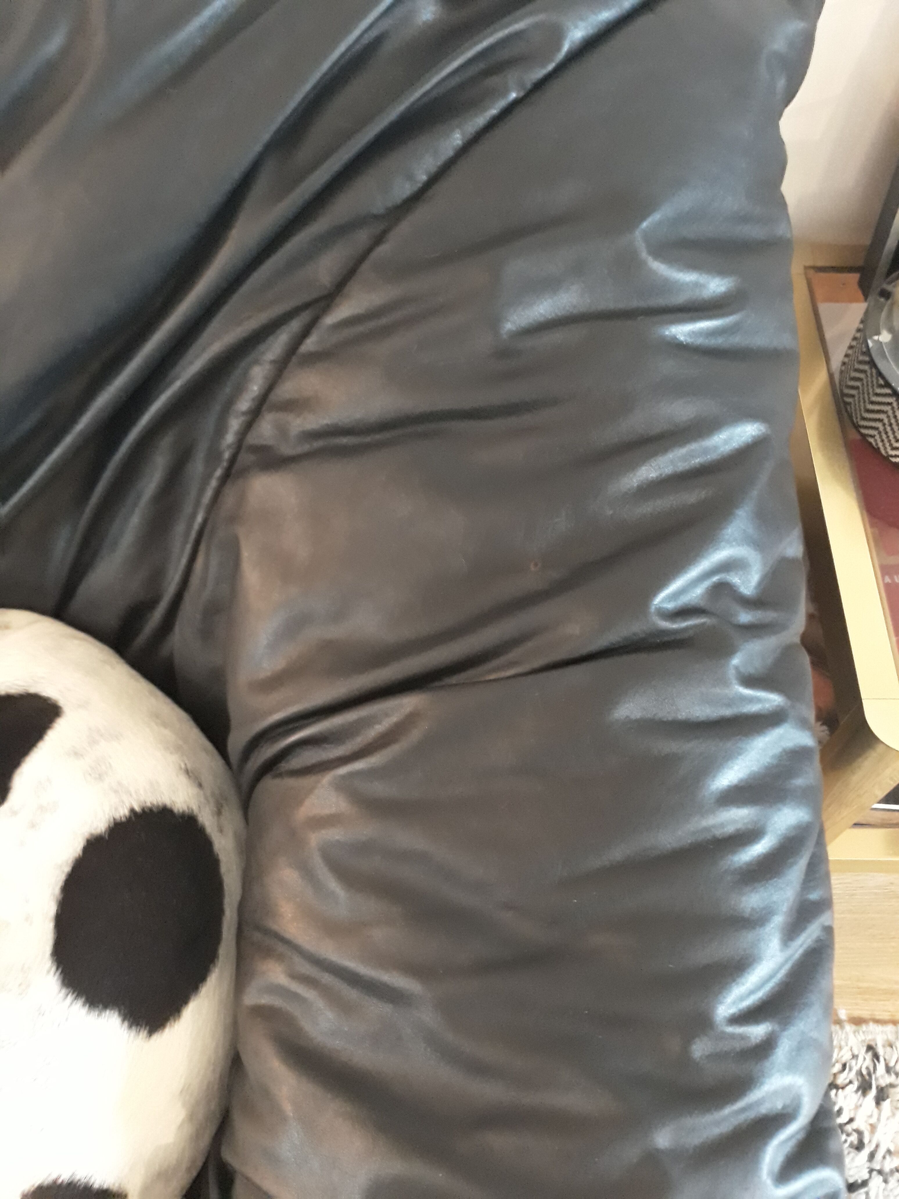 Blur Blur couch line roset leather black full grain