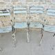 4 chaises de jardin en métal bleu pastel Art Prog