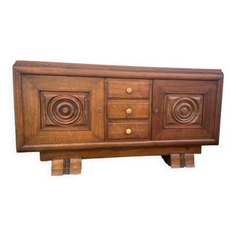 Art deco solid oak sideboard 1940