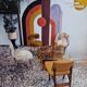 Set of 3 Moumoute Chairs, 2 Pelfran, 1 Barrel from 1960-1970.