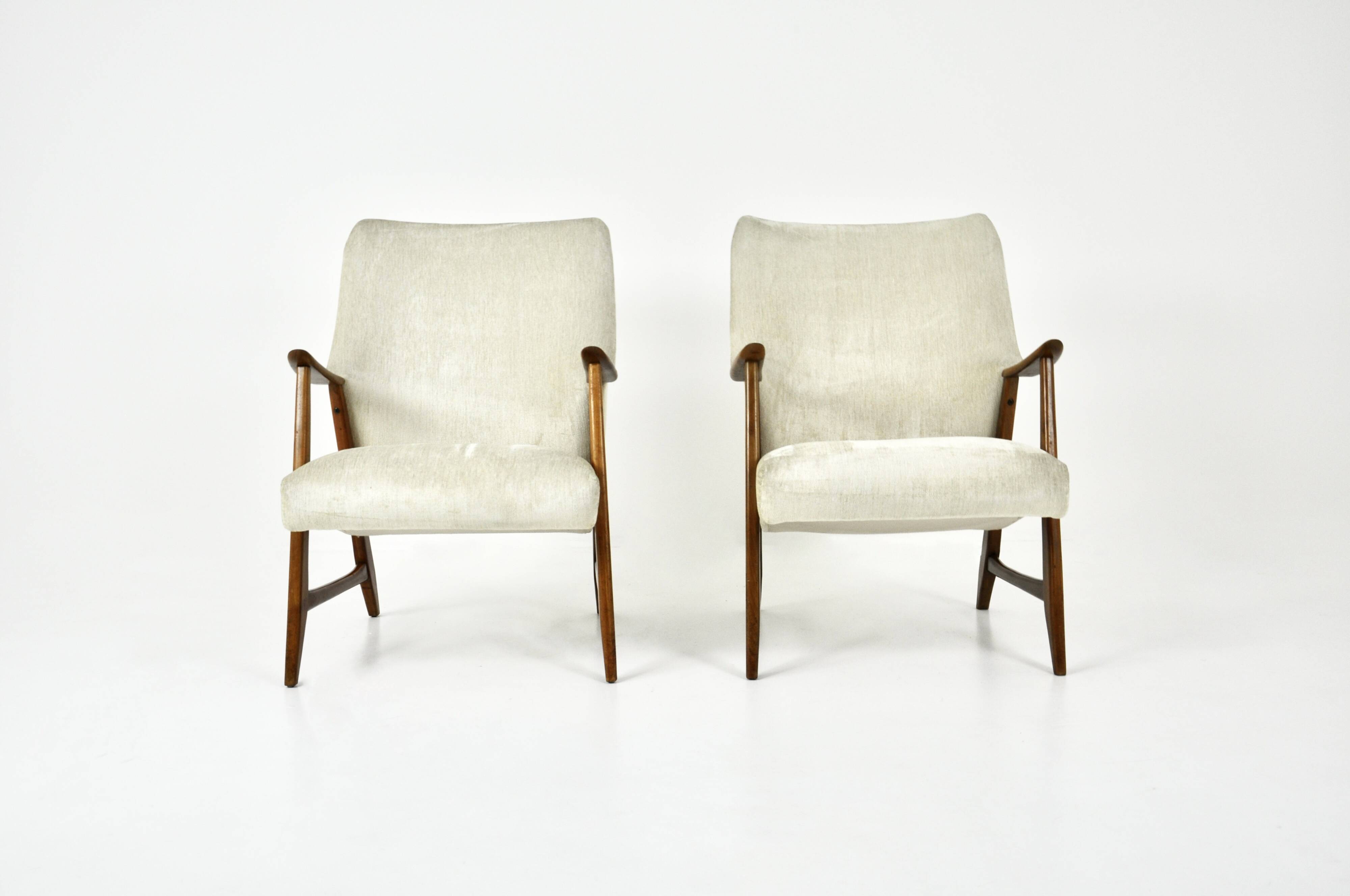 Paire de fauteuils scandinaves, 1960s