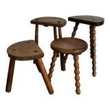 Set of 4 mismatched stools