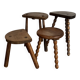 Set of 4 mismatched stools