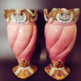 Paire de vases art nouveau Mouzins lecat