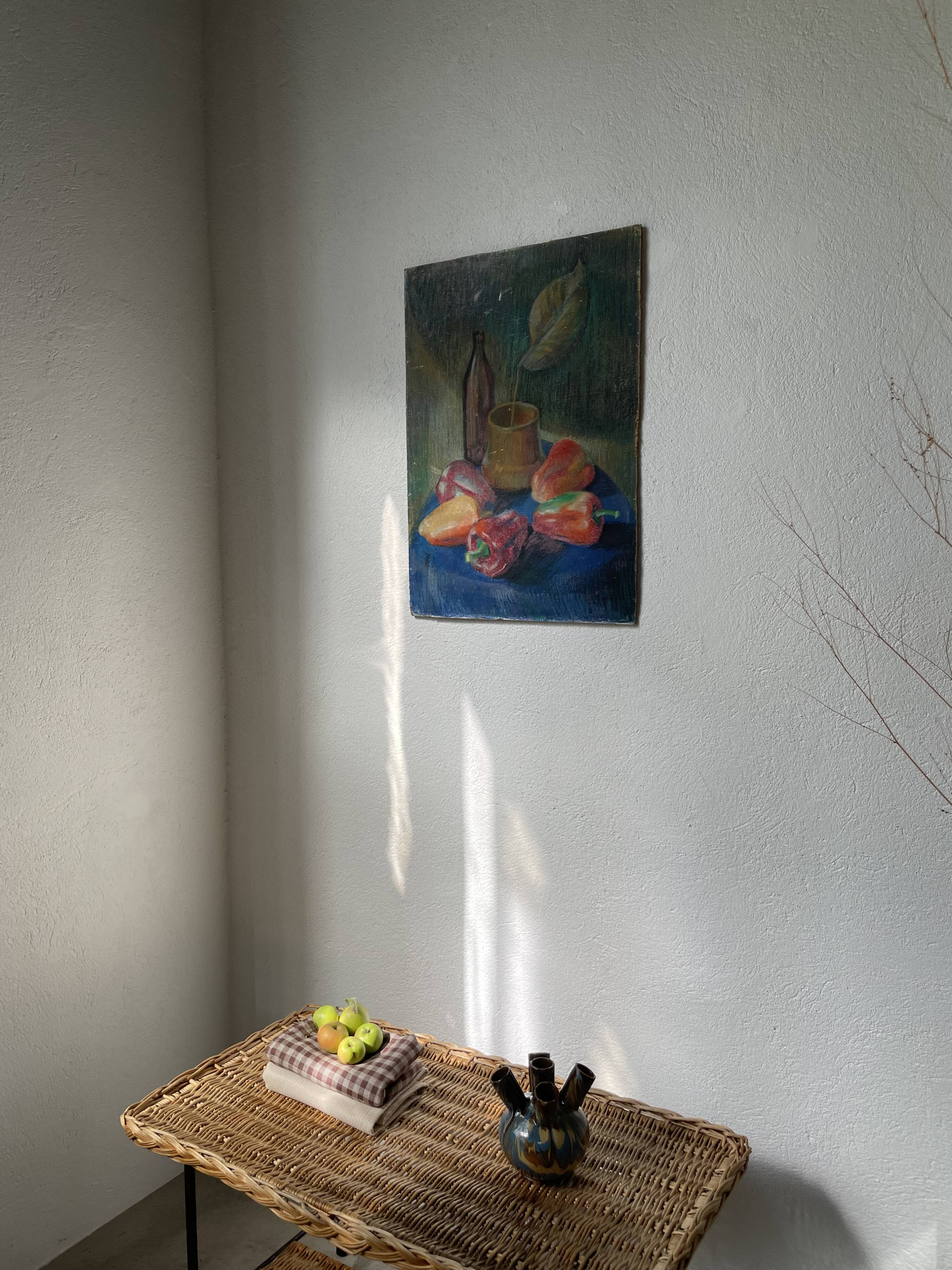 Oil pastel still life 1970