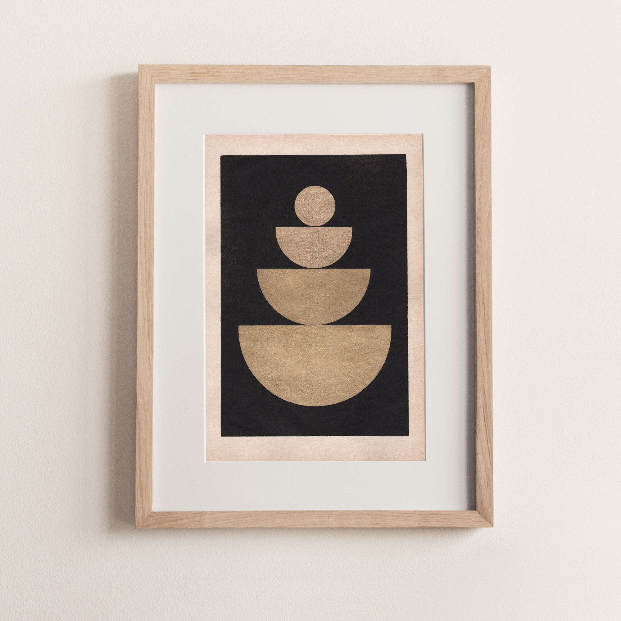 Collage on dated and signed paper without frame C148