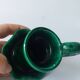 Green ceramic candlestick holder