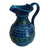 Large vintage Aldo Londi Bitossi ceramic vase pitcher