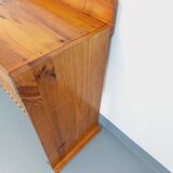 Vintage pine desk with sled legs from the 70s and 80s