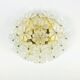 Mid-Century Floral Murano Glass Flush Mount by Ernst Palme for Palwa, Germany, 1960s