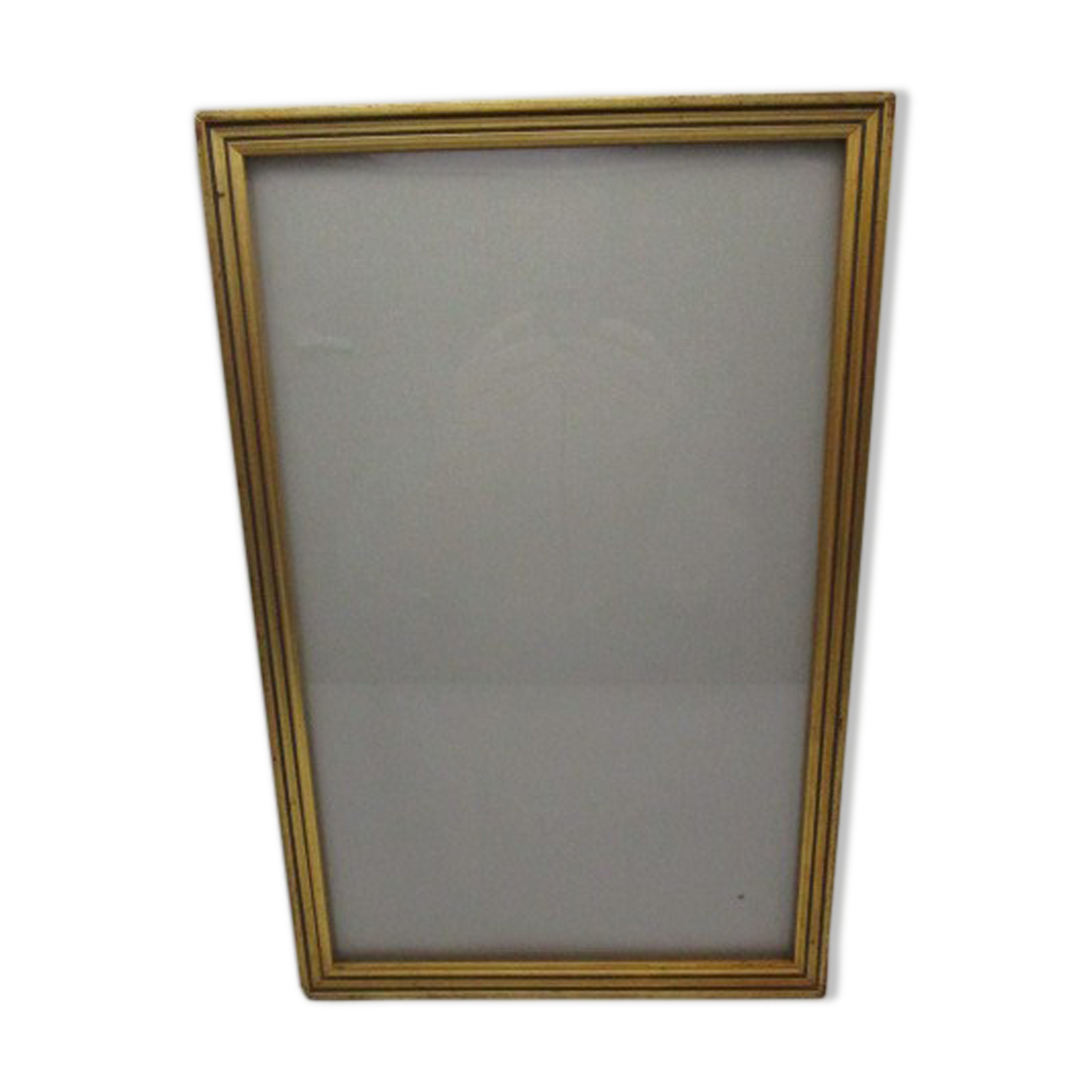 Old wooden and gilded stucco frame