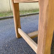 Table à manger de ferme rénovée en chêne des années 60