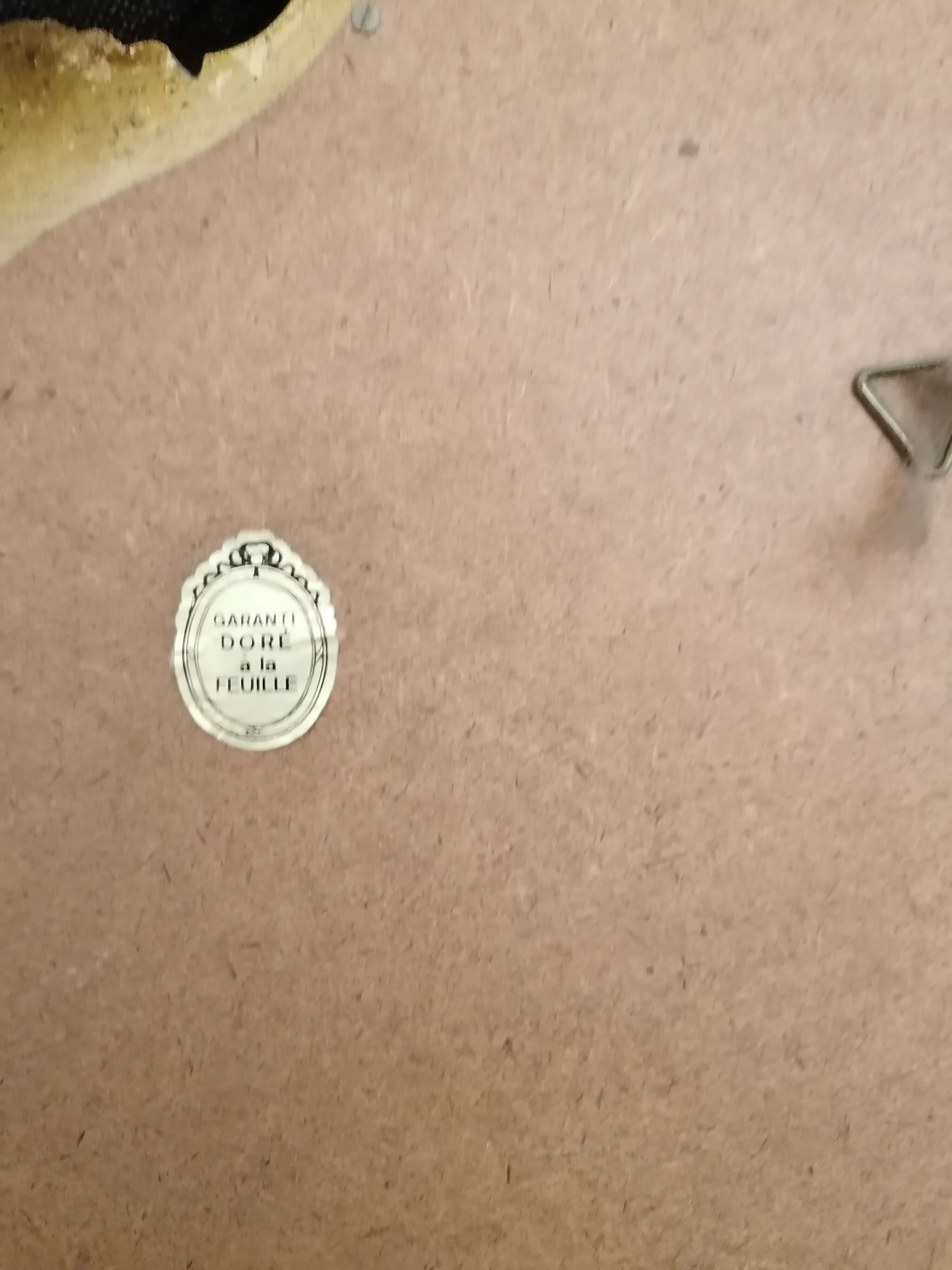 Golden mirror 45x70cm