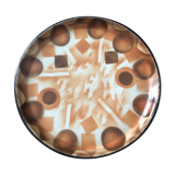 Plat en faience art deco ditmar urbach