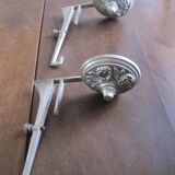 Set of antique silver bathroom elements