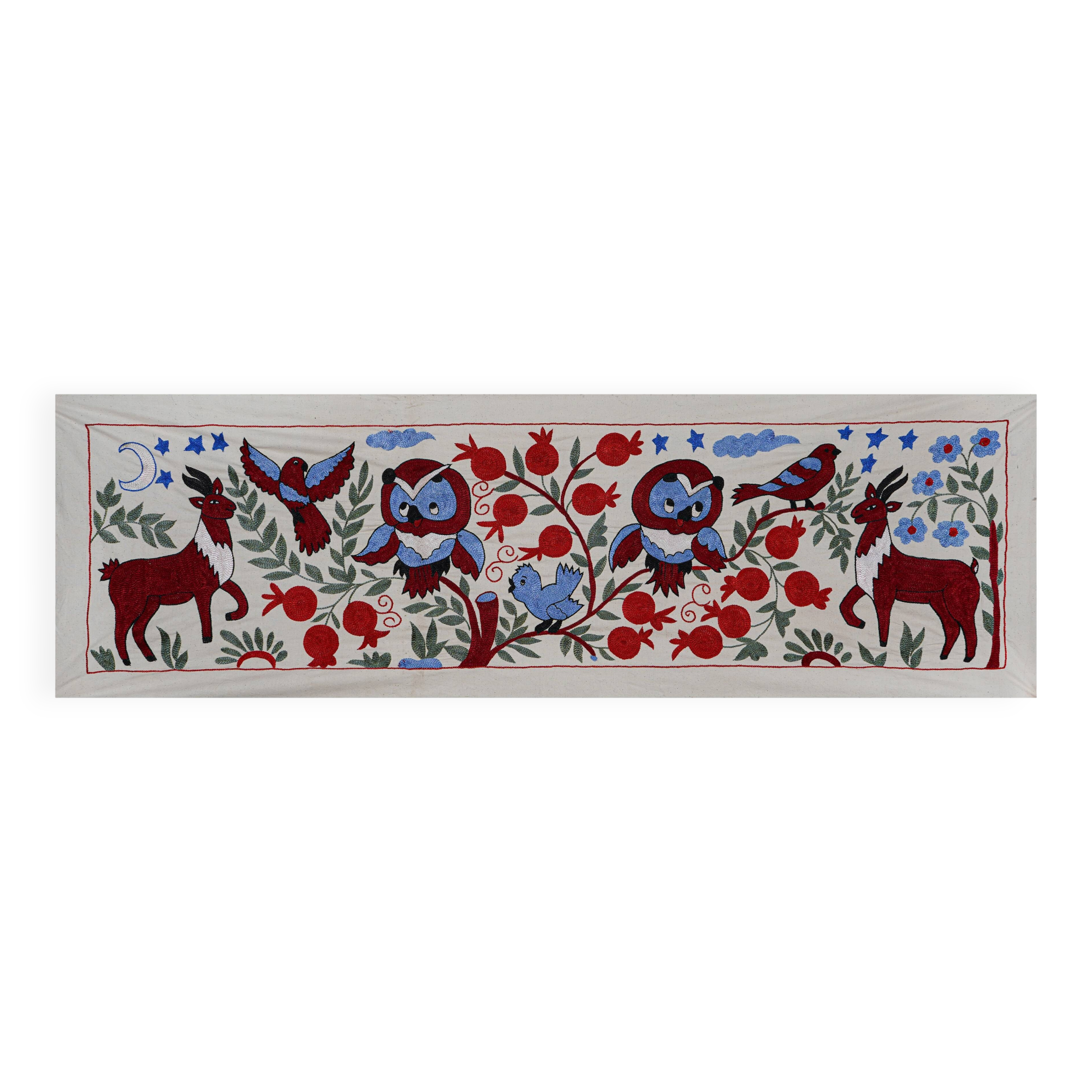 Hand-knotted rug, vintage Turkish rug 50x144 cm