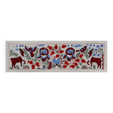 Hand-knotted rug, vintage Turkish rug 50x144 cm