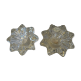Crystal candlestick duo
