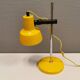 Danish table lamp in beautiful yellow color. Estimated 1980s.