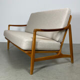 2seater sofa in oak by Tove & Edward Kindt-Larson