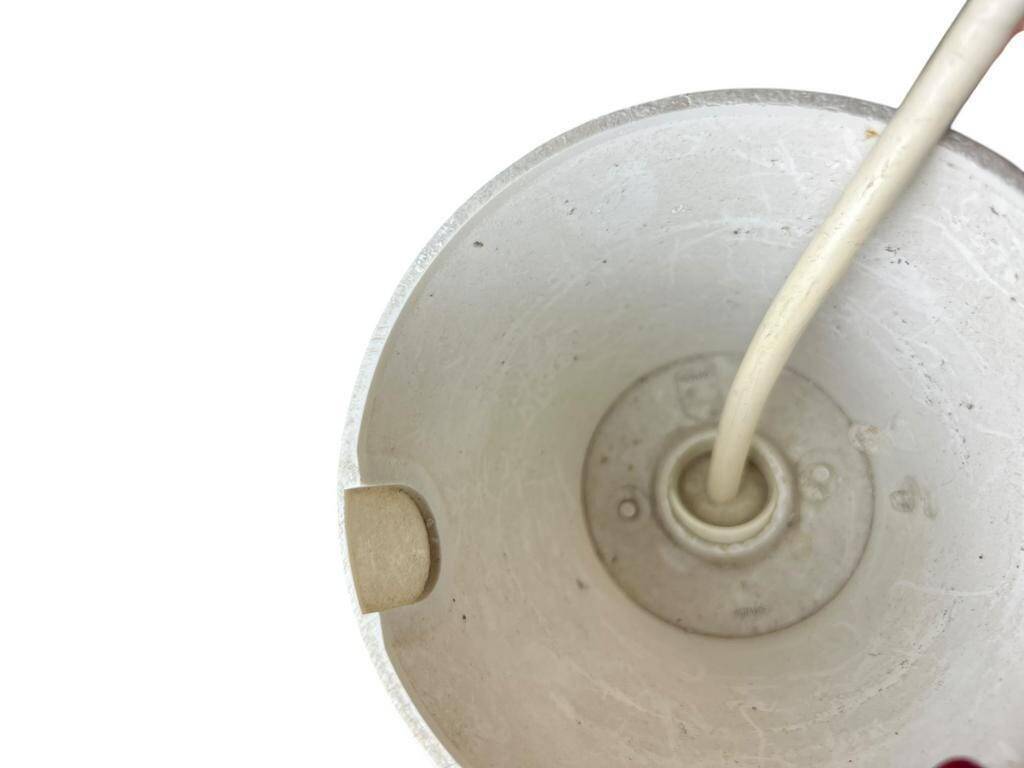 Suspension vintage Louis Kalff avec accent en bois