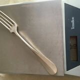 Silver-plated forks with hallmarks
