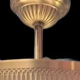 Lucien Gau ceiling lamp in gilded brass and molded glass