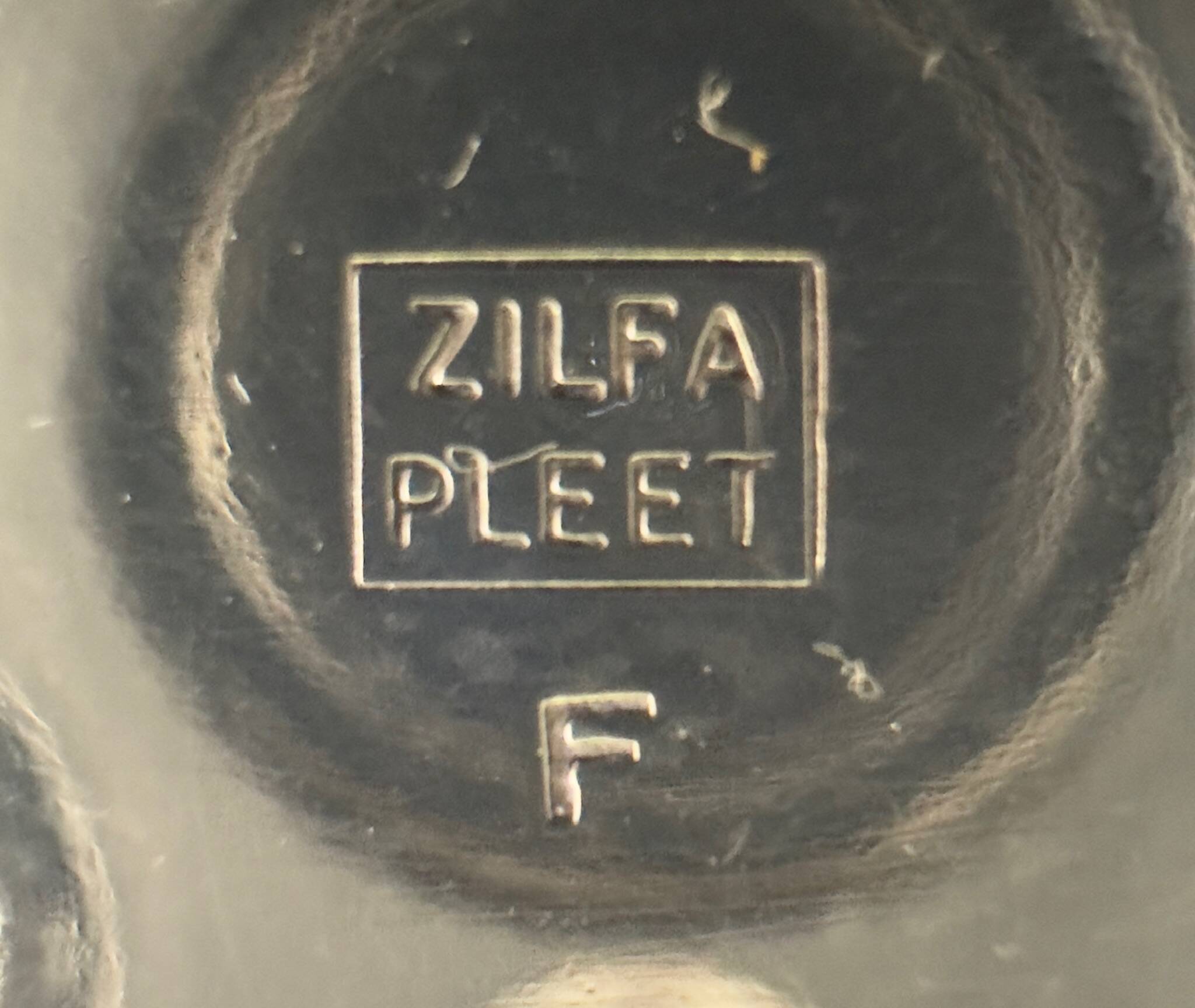 Openwork silver-plated metal basket Zilfa Pleet