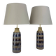 Pair of Erling Mortensen ceramic table lamps, Soholm, Denmark, 1960s