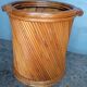 Cache pot en rotin epoque 1970