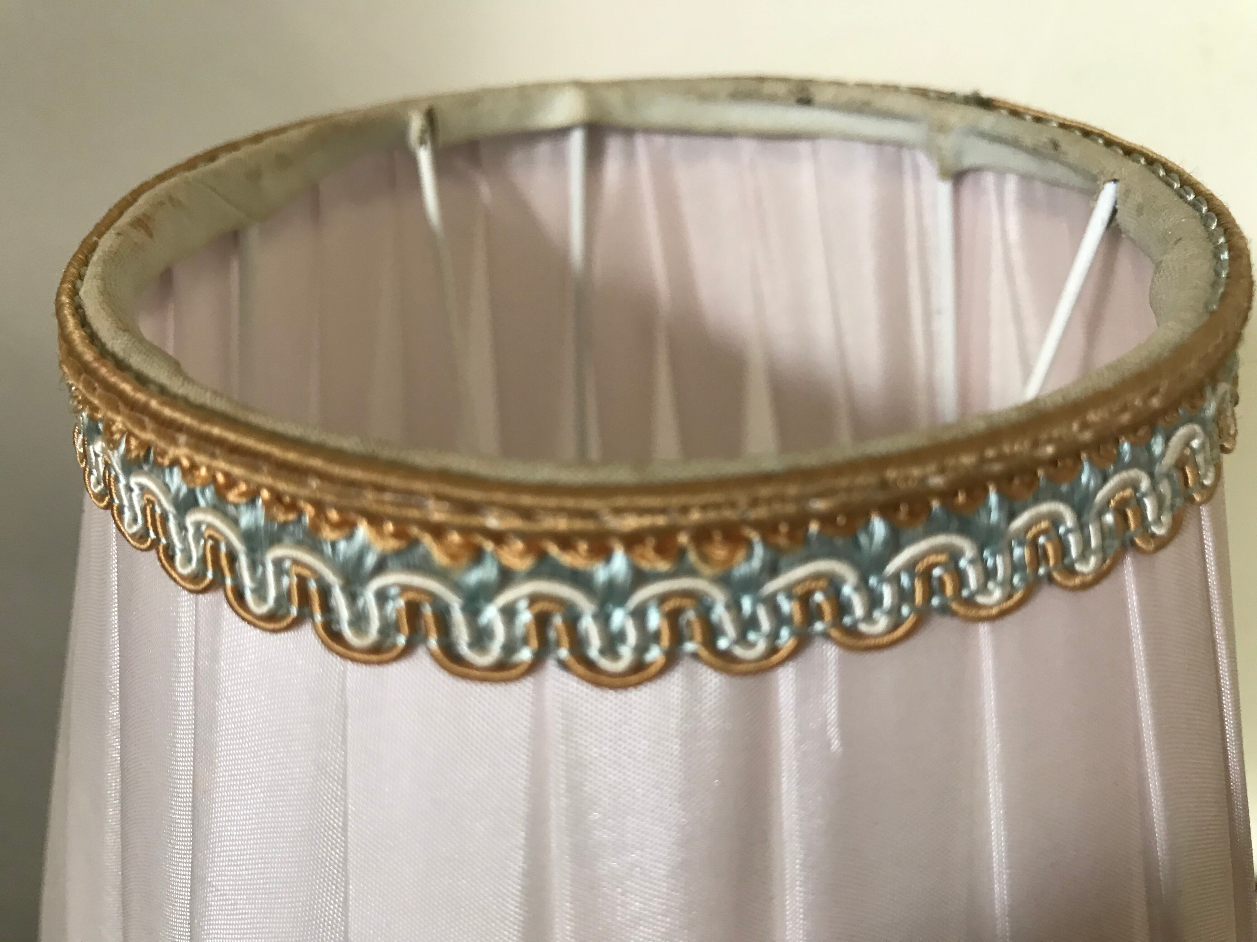 Pair of brass bedside lamps