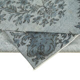 Handmade antique turkish 1970s 180 cm x 290 cm grey carpet